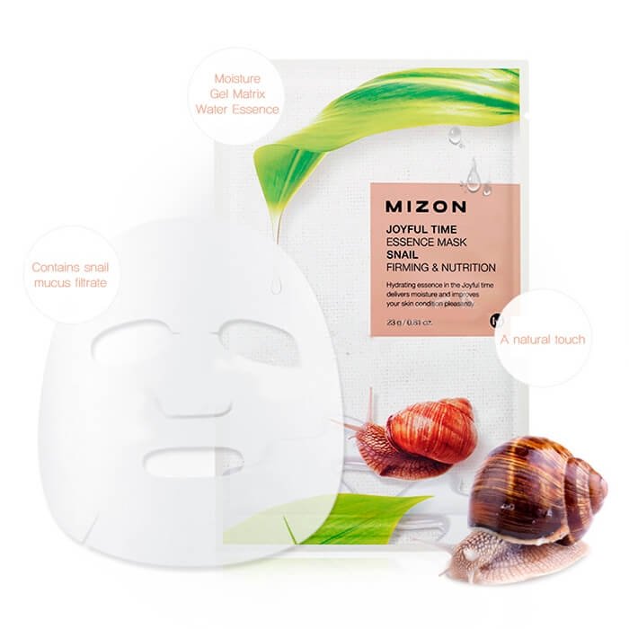 Тканевая маска Mizon Joyful Time Essence Mask - Snail