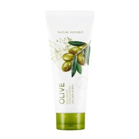 Очищающая пенка Nature Republic Real Nature Olive Foam Cleanser