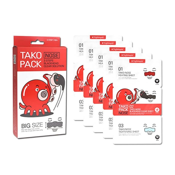 Набор от чёрных точек Nightingale Tako Pack Nose (5 уп.)