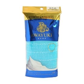 Мочалка для душа ОН:Е Awayuki Body Towel (голубая, сверхжёсткая)