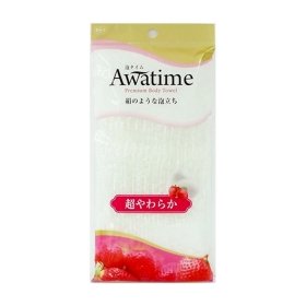 Мочалка для душа ОН:Е Awatime Premium Body Towel (белая, супермягкая)