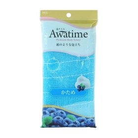 Мочалка для душа ОН:Е Awatime Premium Body Towel (голубая, жёсткая)