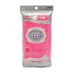 Мочалка для душа ОН:Е Pokoawa Body Towel (розовая, средней жёсткости)