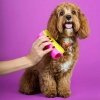 Расческа для собак Pet Teezer Detangling & Dog Grooming Brush Pink & Yellow