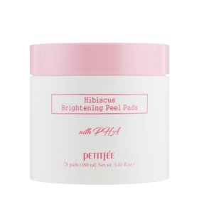 Пилинг-диски для лица Petitfee Hibiscus Brightening Peel Pads