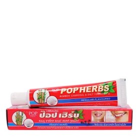 Зубная паста POP Herbs Bamboo Charcoal & Salt Toothpaste (40 г)