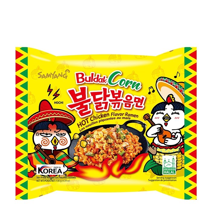 Лапша быстрого приготовления Samyang Hot Chicken Flavor Corn