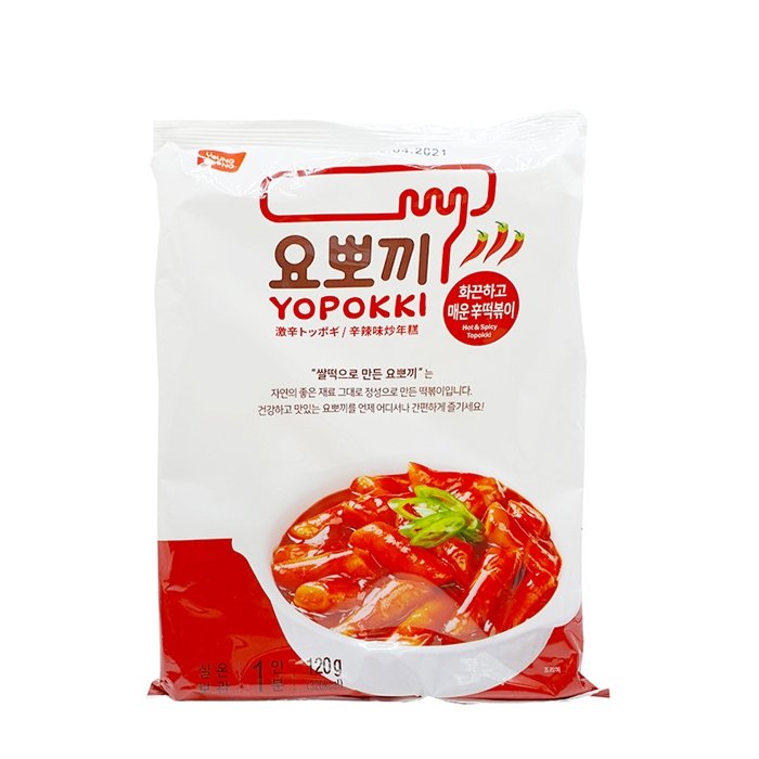 Рисовые клёцки токпокки Young Poong Hot & Spicy Topokki (120 г)