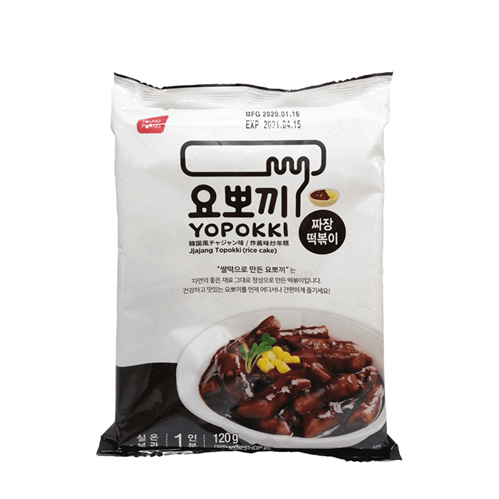 Рисовые клёцки токпокки Young Poong Jjajang Topokki (120 г в пачке)