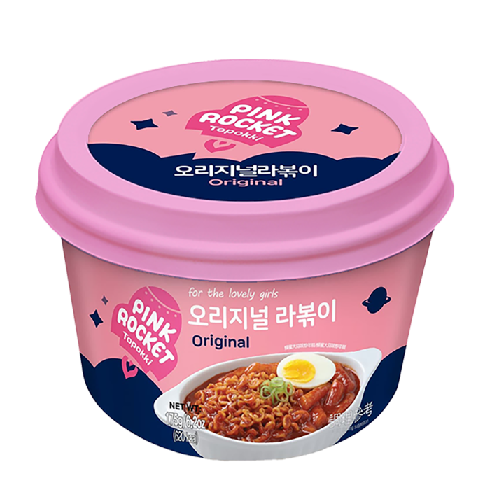 Рисовый клёцки с лапшой рапокки Young Poong Pink Rocket Topokki Original
