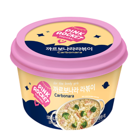 Рисовый клёцки с лапшой рапокки Young Poong Pink Rocket Topokki Carbonara