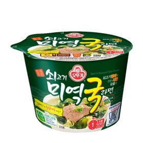 Лапша быстрого приготовления Ottogi Beef & Seaweed Soup Ramen