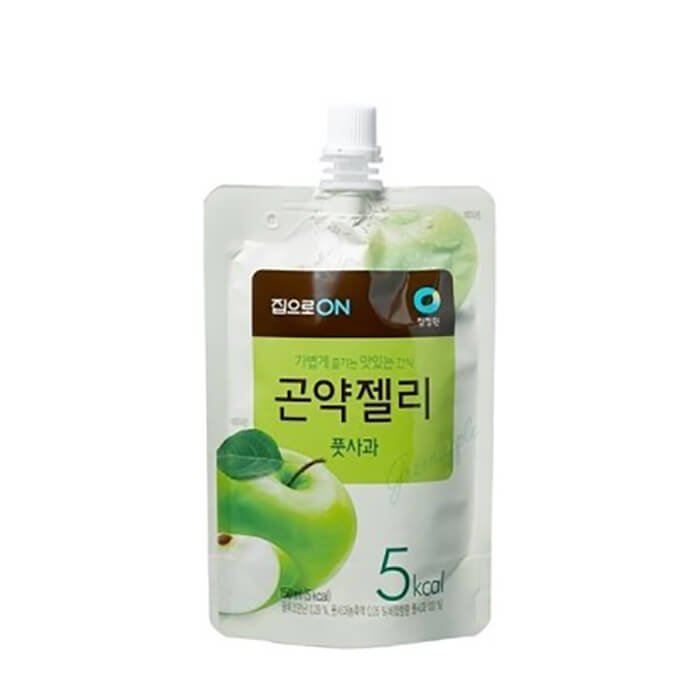 Желе со вкусом зелёного яблока Daesang Konjac Jelly Green Apple