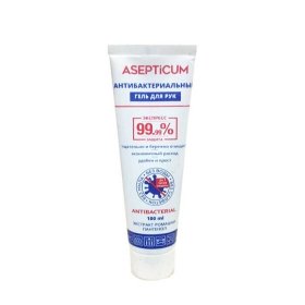 Антибактериальный гель для рук Asepticum (туба 100 мл)