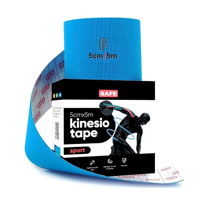 Кинезио тейп для тела SAFESPOT Kinesiology Body Tape Sport (5см*5м)