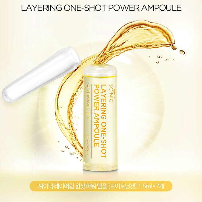 Сыворотка для лица Scinic Layering One-Shot Power Ampoule V Toning Jet