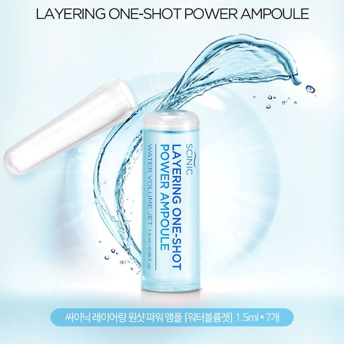 Сыворотка для лица Scinic Layering One-Shot Power Ampoule Water Volume Jet