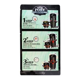Набор от чёрных точек Secret Key Black Out Pore 3-Step Nose Pack