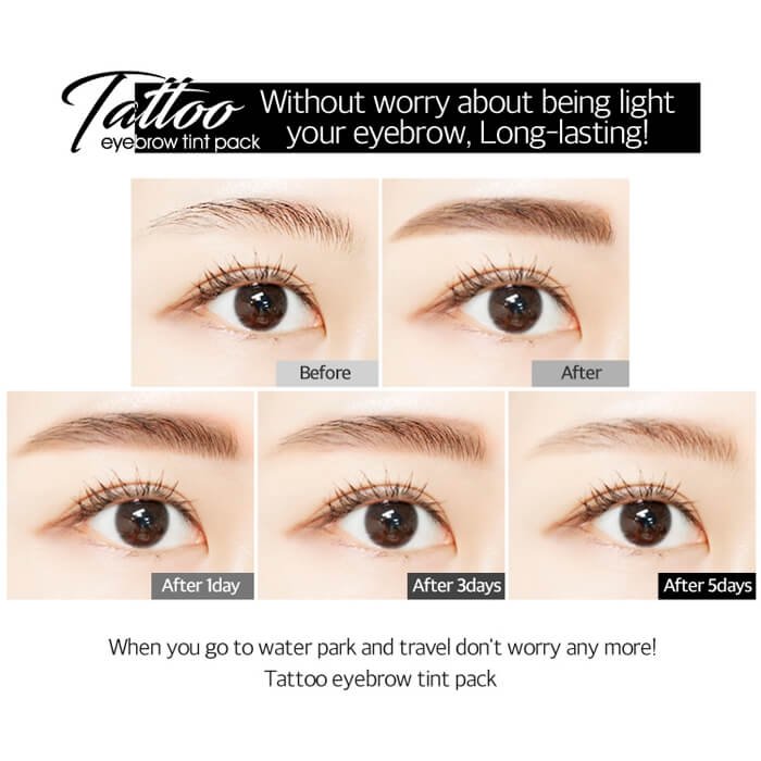 Тинт-маска для бровей Secret Key Tattoo Eyebrow Tint Pack