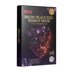 Набор гальванических масок Skin Factory SF23 Micro Black Feel Energy Mask (6 шт.)