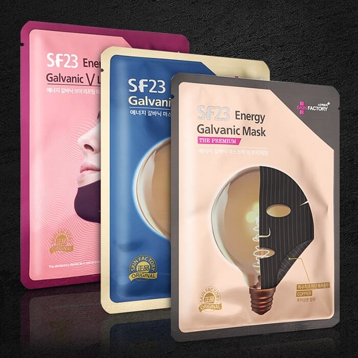 Гальваническая маска Skin Factory SF23 Energy Galvanic V Lifting Mask