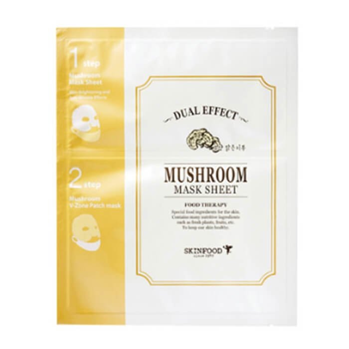 Тканевая маска Skinfood Dual Effect Mushroom Mask Sheet Mushroom
