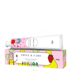 Детская зубная паста Smile Care Funny Kids Toothpaste - Strawberry