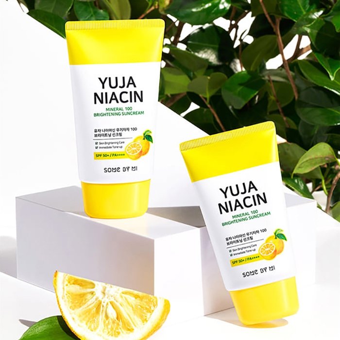 Солнцезащитный крем для лица Some By Mi Yuja Niacin Mineral 100 Brightening Suncream