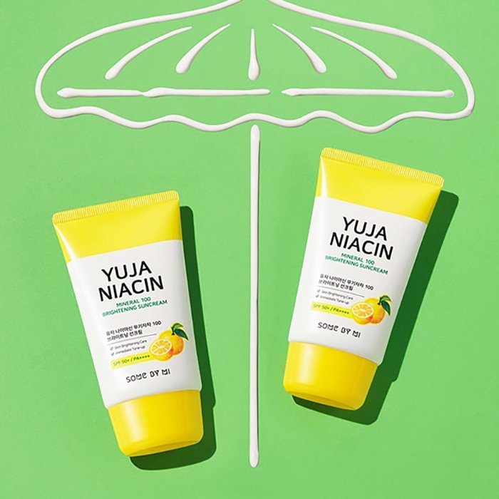 Солнцезащитный крем для лица Some By Mi Yuja Niacin Mineral 100 Brightening Suncream