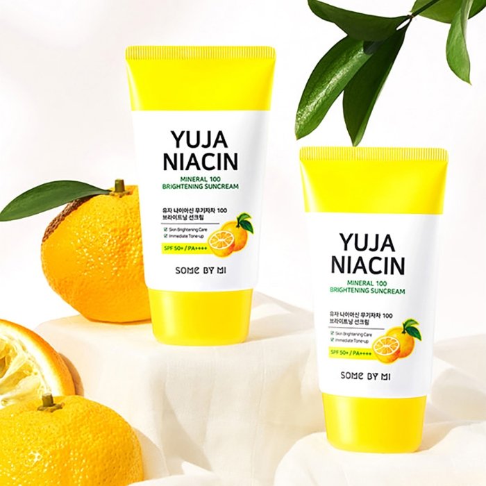 Солнцезащитный крем для лица Some By Mi Yuja Niacin Mineral 100 Brightening Suncream
