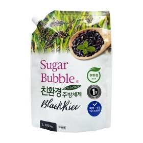 Средство для мытья посуды Sugar Bubble Black Rice (рефилл 1200 мл)