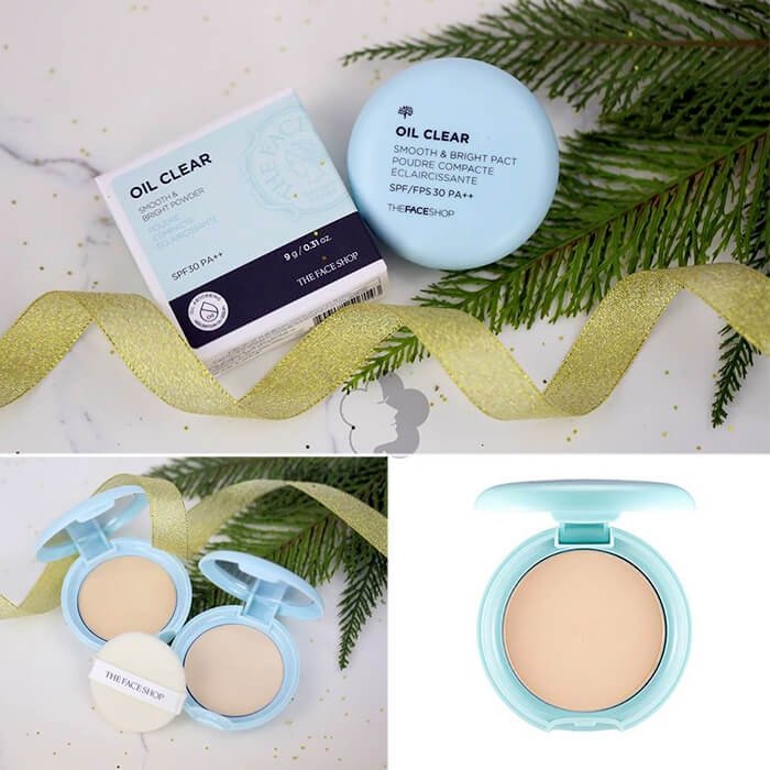 Матирующая пудра The Face Shop Oil Clear Smooth & Bright Pact