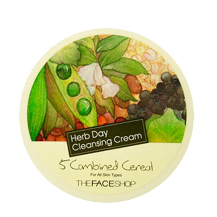 Очищающий крем The Face Shop Herb Day Cleansing Cream 5 Combined Cereal