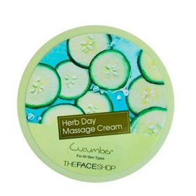 Очищающий крем The Face Shop Herb Day Cleansing Cream Cucumber