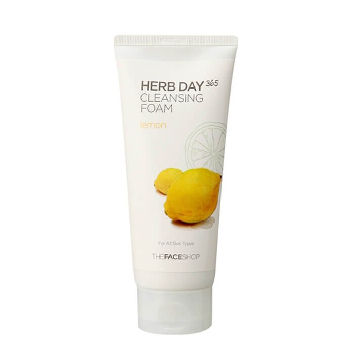 Пенка для умывания The Face Shop Herb Day 365 Lemon Cleansing Foam