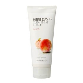 Пенка для умывания The Face Shop Herb Day 365 Peach Cleansing Foam
