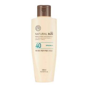 Солнцезащитное молочко The Face Shop Natural Sun Eco Body & Family Mild Sun Milk