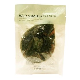 Спонж конняку The Face Shop Daily Beauty Tools Charcoal And Konjac Cleansing Puff