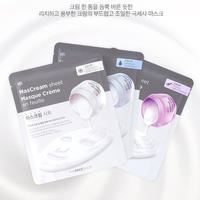 Тканевая маска The Face Shop Intense MasCream Sheet - Nourishing