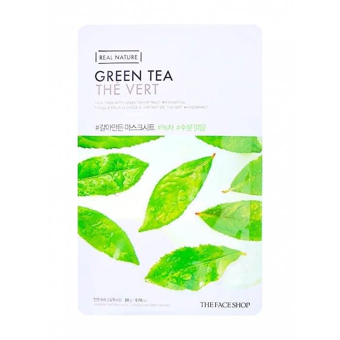 Тканевая маска The Face Shop Real Nature Green Tea Face Mask