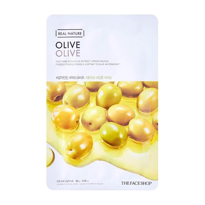 Тканевая маска The Face Shop Real Nature Olive Face Mask