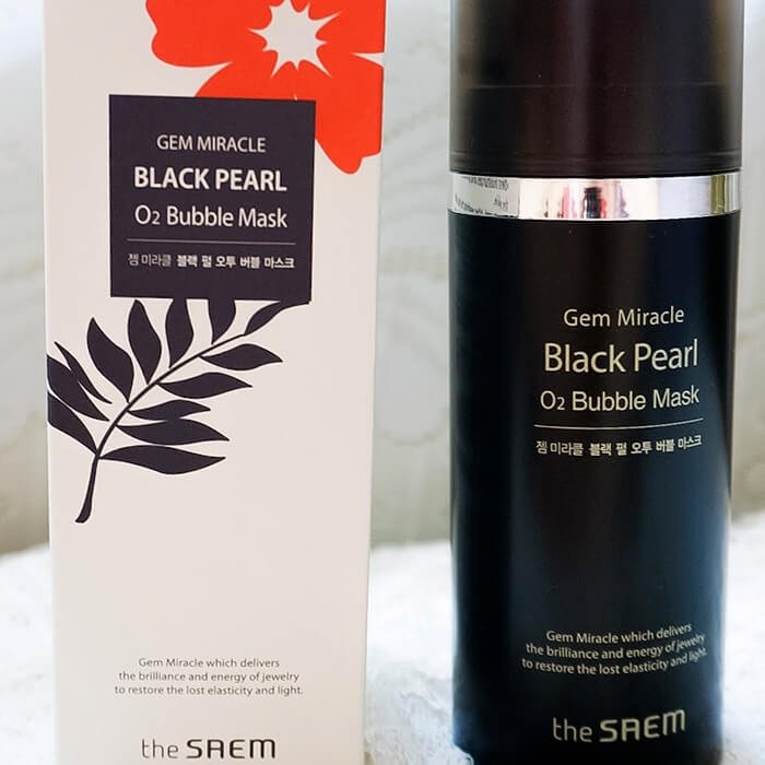 Кислородная маска The Saem Gem Miracle Black Pearl O2 Bubble Mask