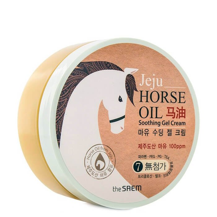 Крем-гель с лошадиным маслом The Saem Horse Oil Soothing Gel Cream