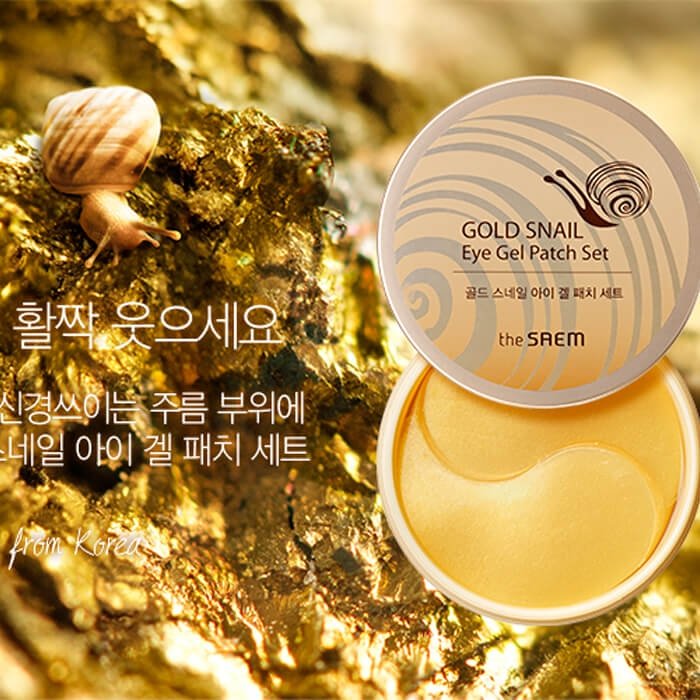 Патчи для век The Saem Gold Snail Eye Gel Patch Set