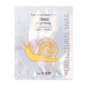 Тканевая маска The Saem Pure Natural Snail Brightening Mask Sheet