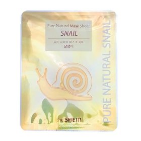 Тканевая маска The Saem Pure Natural Snail Mask Sheet
