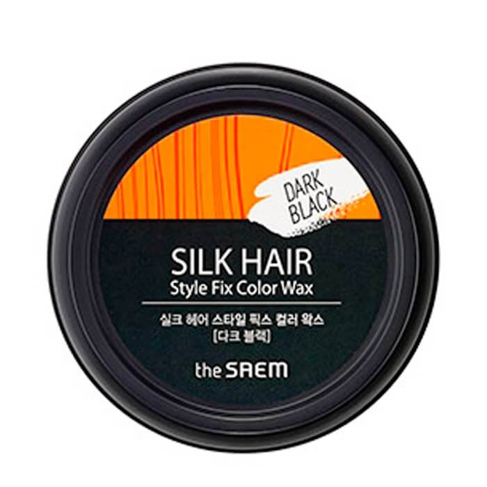 Воск для волос The Saem Silk Hair Style Fix Color Wax - Dark Black