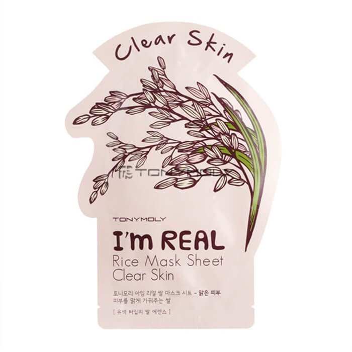 Тканевая маска Tony Moly I’m Real Rice Mask Sheet Clear Skin