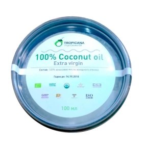 Кокосовое масло Tropicana Extra Virgin 100% Coconut Oil - Black Pack 100