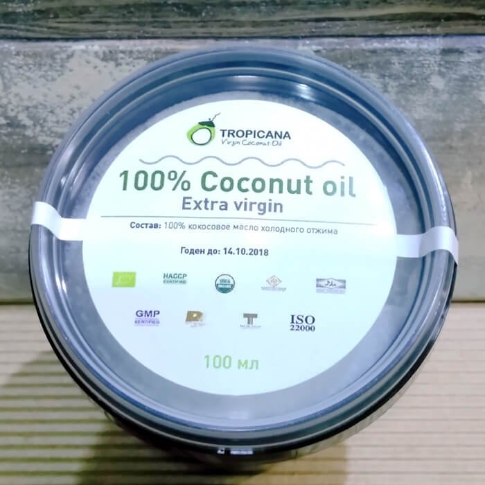 Кокосовое масло Tropicana Extra Virgin 100% Coconut Oil - Black Pack 100